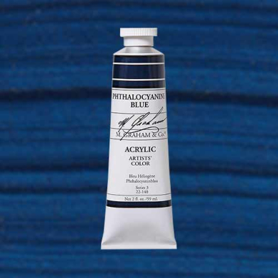 M. Graham & Co. Acrylic Paint - (2oz/60ml) Phthalocyanine Blue