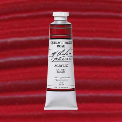 M. Graham & Co. Acrylic Paint - (2oz/60ml) Quinacridone Rose