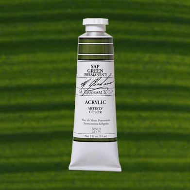 M. Graham & Co. Acrylic Paint - (2oz/60ml) Sap Green
