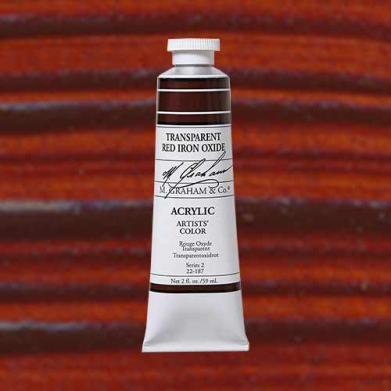 M. Graham & Co. Acrylic Paint - (2oz/60ml) Transparent Red Iron Oxide