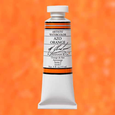 M. Graham & Co. Watercolor Paint  (0.5oz/15ml) Azo Orange