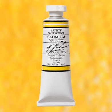 M. Graham & Co. Watercolor Paint  (0.5oz/15ml) Cadmium Yellow