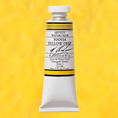 M. Graham & Co. Watercolor Paint  (0.5oz/15ml) Hansa Yellow Deep