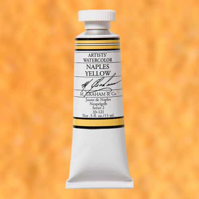 M. Graham & Co. Watercolor Paint  (0.5oz/15ml) Naples Yellow
