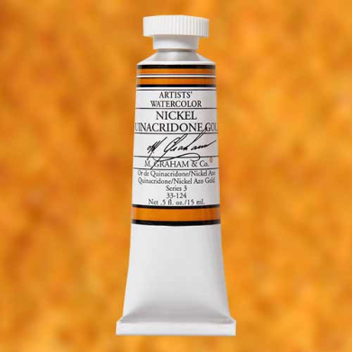 M. Graham & Co. Watercolor Paint  (0.5oz/15ml) Nickel Quinacridone Gold