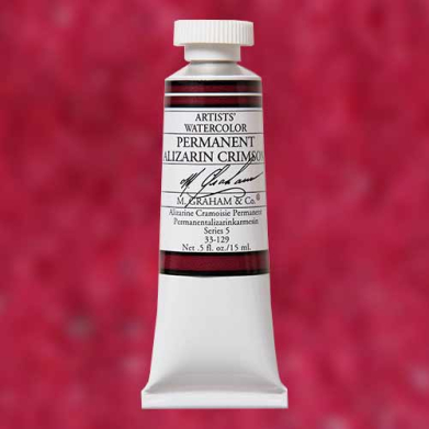 M. Graham & Co. Watercolor Paint  (0.5oz/15ml) Permanent Alizarin Crimson