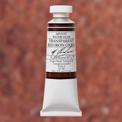 M. Graham & Co. Watercolor Paint  (0.5oz/15ml) Transparent Red Iron Oxide