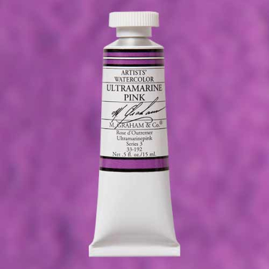 M. Graham & Co. Watercolor Paint  (0.5oz/15ml) Ultramarine Pink