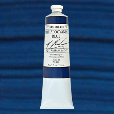 M. Graham & Co. Oil Paint - (5oz/150ml) Phthalocyanine Blue