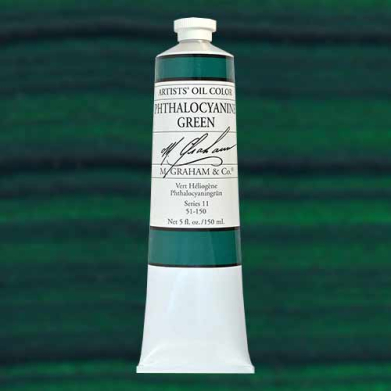 M. Graham & Co. Oil Paint - (5oz/150ml) Phthaylocyanine Green