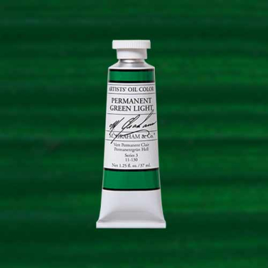 M. Graham & Co. Oil Paint - (1.25oz/37ml) Permanent Green Light