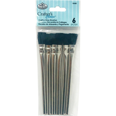 Royal & Langnickel Crafters Choice Craft & Glue Brushes  (6 Pack) RD80