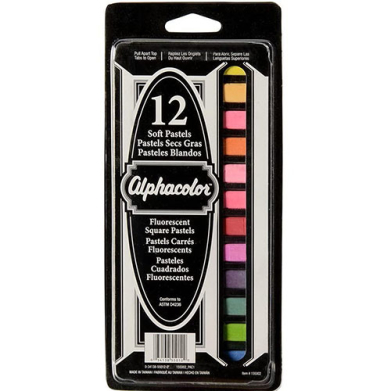 Alphacolor Soft Pastel Set - (12 Pack) Fluorescent