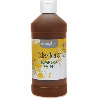 Handy Art Little Masters Tempera Paint - (16oz/473ml) Brown