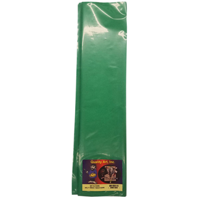 Quality Art Non-Bleeding Tissue Paper 20" x 30" - (24 Sheets) Kelly Green