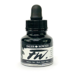 Daler Rowney FW Acrylic Artists Ink - (1oz bottle)- Black (India) 028
