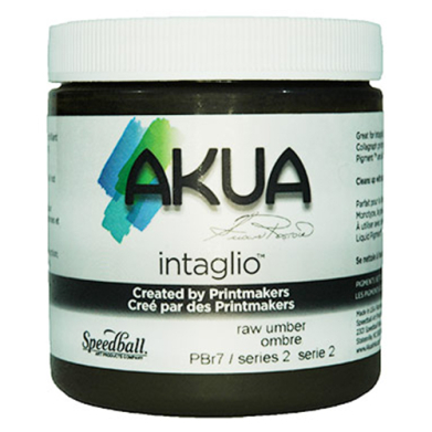 Speedball Akua Intaglio Printmaking Ink - (8oz/237ml) Raw Umber