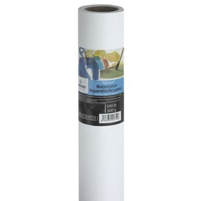 Canson Montval Watercolor Paper Roll 48" x 5 yds - 140lbs  C400024922