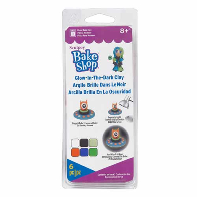 Sculpey Oven-Bake Clay Kit (6 Pieces) - Glow in the Dark