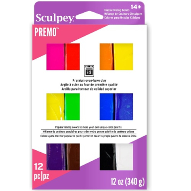 Sculpey Premo Oven-Bake Clay Multipack - (12 Count) Classic