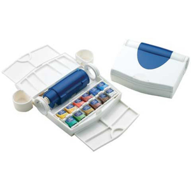 Winsor & Newton Cotman Watercolor Field Plus Set  Brush & 12 Half Pans