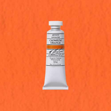 M. Graham & Co. Gouache Paint  (0.5oz/15ml) Cadmium Orange