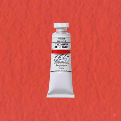 M. Graham & Co. Gouache Paint  (0.5oz/15ml) Cadmium Red Light