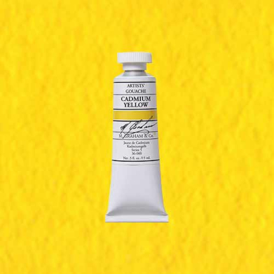 M. Graham & Co. Gouache Paint  (0.5oz/15ml) Cadmium Yellow