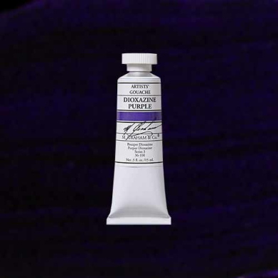 M. Graham & Co. Gouache Paint  (0.5oz/15ml) Dioxazine Purple