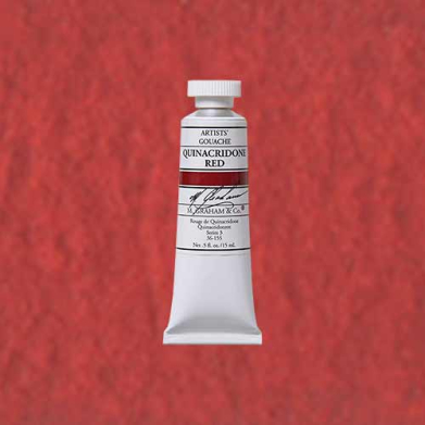 M. Graham & Co. Gouache Paint  (0.5oz/15ml) Quinacridone Red