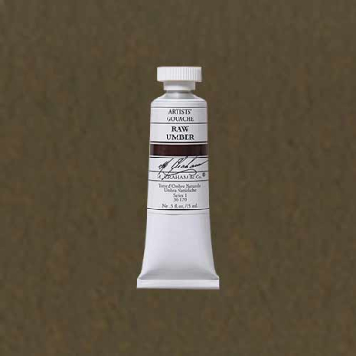 M. Graham & Co. Gouache Paint  (0.5oz/15ml) Raw Umber