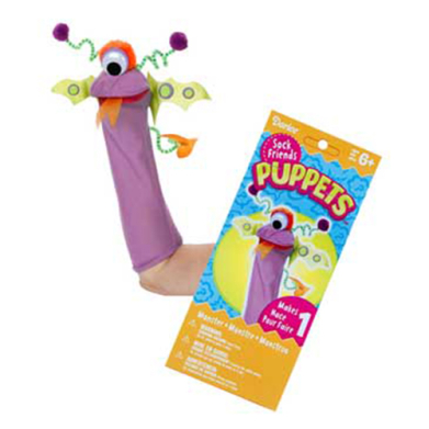 Purple Monster - Sock Friends Puppet Kit