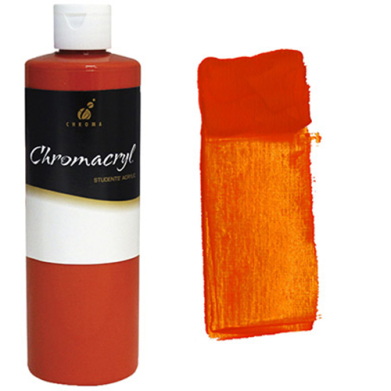 Chromacryl Acrylic Paint - (16.9oz/473ml) Orange Vermilion