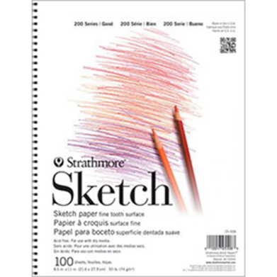 Strathmore 200 Series Sketch Book 5.5" x 8.5" - (100 sheets, 50lb)