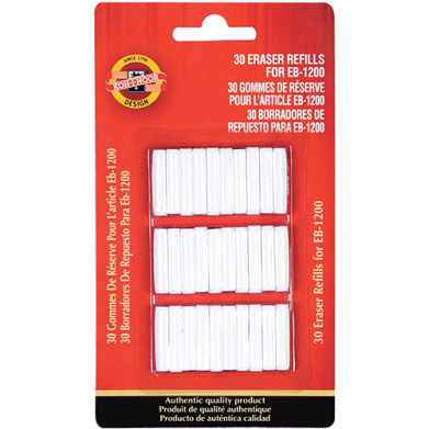 Koh-I-Noor Battery Operated Eraser Refills - (30 Pack)
