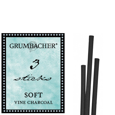 Grumbacher Vine Charcoal Sticks - (3 Pack) Soft