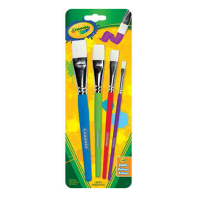 Crayola Paint Brushes - (4 Pack) Flat