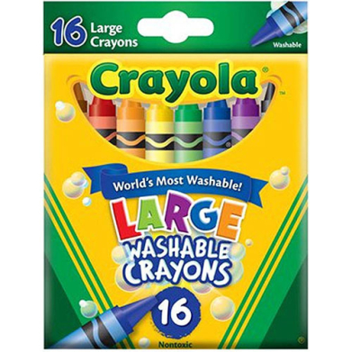 Crayola Large Washable Crayons - (16 Pack)