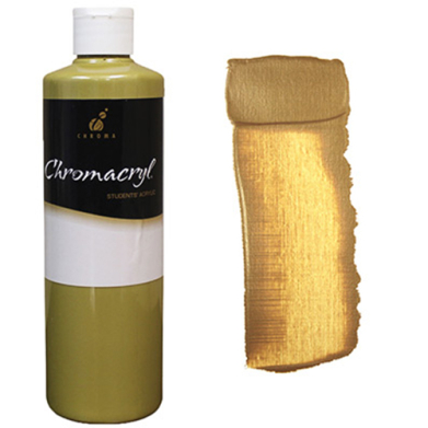 Chromacryl Acrylic Paint - (16.9oz/473ml) Gold