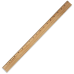 Charles Leonard Wooden Ruler 18in