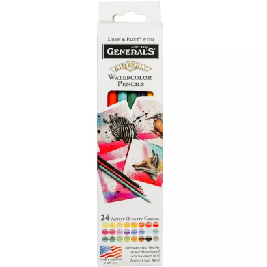 General's Kimberly Watercolor Pencil Set - (24 Pack)