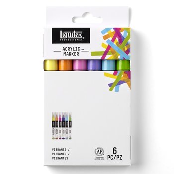 Liquitex Professional Fine Acrylic Paint Marker Set - (6 Pack) Vibrant Colors WN3699247