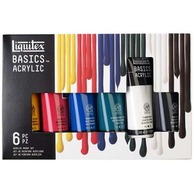 Liquitex Basics Acrylic 118ml Tube Starter Set - (6 Pack)  WN101076
