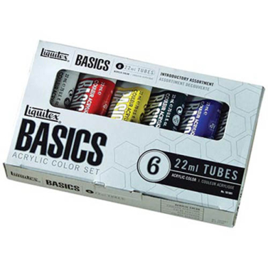 Liquitex Basics Acrylic 22ml Tube Set - (6 Pack)  WN101501