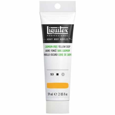 Liquitex Professional Heavy Body Acrylic Paint - (2oz/59ml) Cadmium-Free Yellow Deep