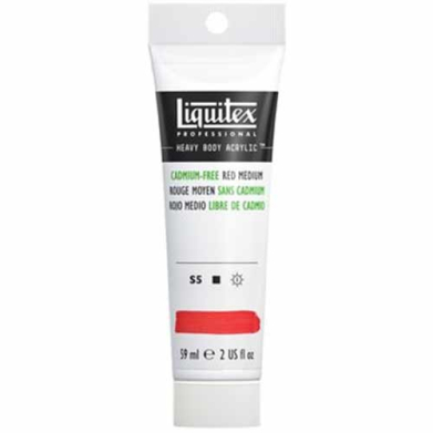 Liquitex Professional Heavy Body Acrylic Paint - (2oz/59ml) Cadmium-Free Red Medium