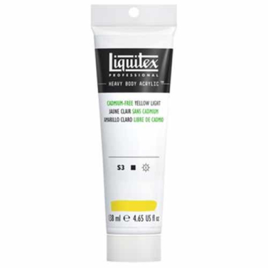 Liquitex Professional Heavy Body Acrylic Paint - (4.65oz/138ml) Cadmium-Free Yellow Light