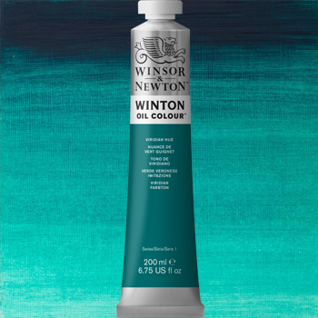 Winsor & Newton Winton Oil Colour Paint - (6.75oz/200ml) Viridian Hue