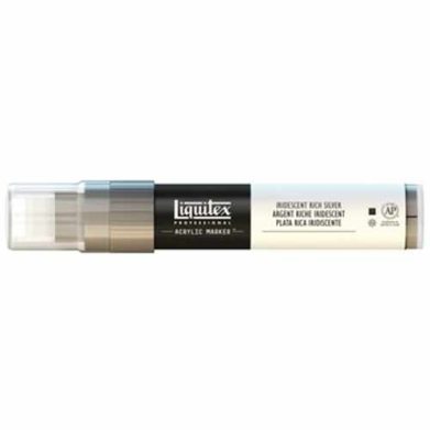 Liquitex Professional Wide Acrylic Paint Marker - Iridescent Rich Silver