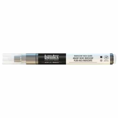 Liquitex Professional Fine Acrylic Paint Marker - Iridescent Rich Silver
